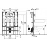 Инсталляция для унитаза AlcaPlast Sadromodul AM101/1300H